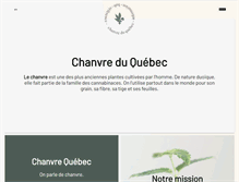 Tablet Screenshot of chanvrequebec.com